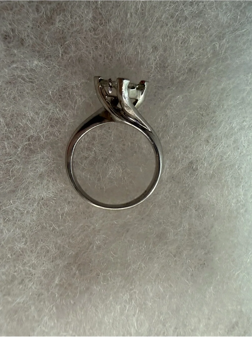 1 CT Princess-Cut Diamond Ring w/ Platinum setting